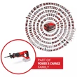 Kép 3/3 - Einhell PXC TE-AP  18/22 Li - Solo akkus orrfűrész 18V 