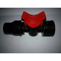 Csap műanyag 16 gyorskötő x 3/4BM piros, 4bar