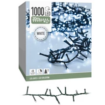 Fényfűzér 1000-LED adapteres 8 programos extra melegfehér 20m