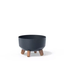Gracia  Eco Wood Alacsony virágcserép- Antracit 30cm