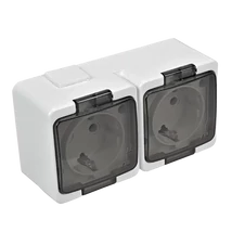 Falon Kívüli csatlakozóaljzat 2-es 16/A250V IP44