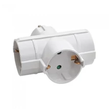 T-elosztó 3-as fehér 3x16A 250V