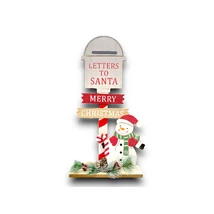 Karácsonyi dekor hóember postaládával