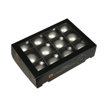 Karácsonyfa Gömb üveg 5,7cm silver színű 12db/cs