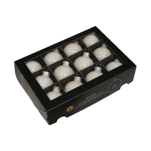 Karácsonyfa Gömb üveg 5,7cm fehér opal színű 12db/cs