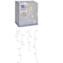 Fényfüzér Jégcsap 180 LED-es adapteres hidegfehér