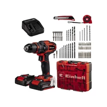 Einhell TE-CD 18/40 Li-i akkus ütvefúró-csavarozó + 64db tartozék (2db 2Ah akkuval és töltővel)