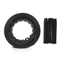 Ágyásszegély flexibilis 3,8cmx10m+20db tüske (fekete) Ágyásszegély flexibilis 3,8cmx10m+20db tüske (fekete)