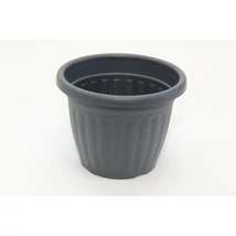 Bordás virágcserép 16cm antracit