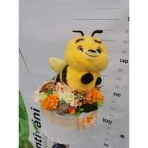 Virágbox ballagásra méhecskével 2.