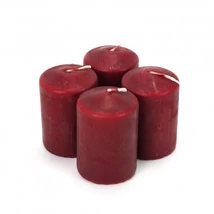 Díszgyertya Adventi 5x8cm 4db/cs