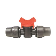 Csap műanyag 16x16 os gyorskötővel, piros, 4bar