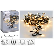 Fényfűzér 120-LED adapteres 8 programos melegfehér 9m