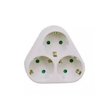 Elosztó hálózati földelt 3-as 25016A fehér