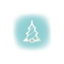 Fenyőfa ablakdísz elemes elemes