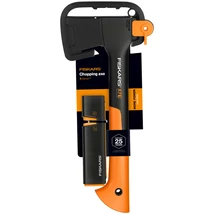 Fiskars X7 kemping fejsze+Xsharp fejsze- és késélező 