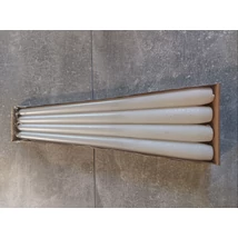 Gyertya sziluett metál fehér 300mm 4db/csomag