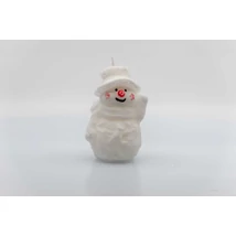 Gyertya sztearin hóember 70x110mm fehér