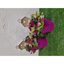 Tavaszi asztaldísz pink