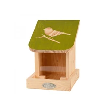 Fa madáretető kismadár sziluettel