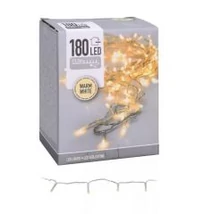 Fényfűzér 180-LED adapteres 8 programos melegfehér 13,5m