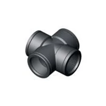 Menetes idom kereszt 1" BM, műanyag, 10bar