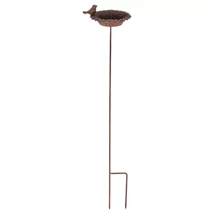 Leszúrható öntöttvas madáretető és itató , 77 cm