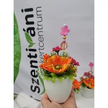 Selyemdísz pipaccsal