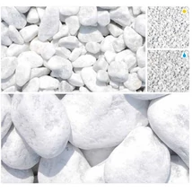 Díszkavics márvány   Carrarai fehér 40-60 25kg