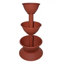 Virágpiramis 3részes terracotta