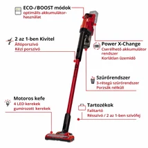EINHELL TE-SV 18 Li KIT akkus álló porszívó (1x4Ah akku és töltő)