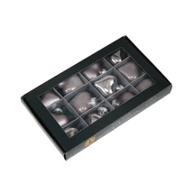 Karácsonyfadísz szív üveg 4cm tuffstone 12db/cs