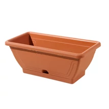 Balkon és virágláda   pattintós alj  40cm terrakotta