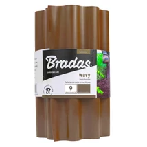 Bradas univerzális szegély, hullámos, barna 9mx15cm  Bradas univerzális szegély, hullámos, barna 9mx15cm