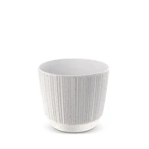 Ryfo Bordázott ECO Wood Fehér Kaspó 15cm