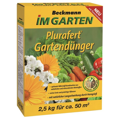 Beckmann Plurafert univerzális szerves-ásványi növénytáp kerti növényekhez 2,5kg