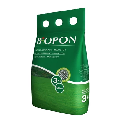 Biopon gyepműtrágya mohás gyepekre 3Kg