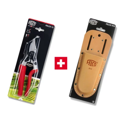 Felco 12metszőolló+Felco 910  bőrtok