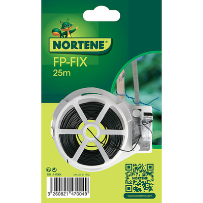 Nortene FP-Fix erősített műanyaggal bevont drót zöld 25m