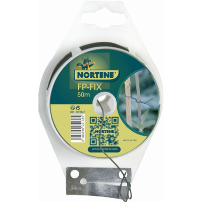 Nortene FP-Fix erősített műanyaggal bevont drót zöld 50m
