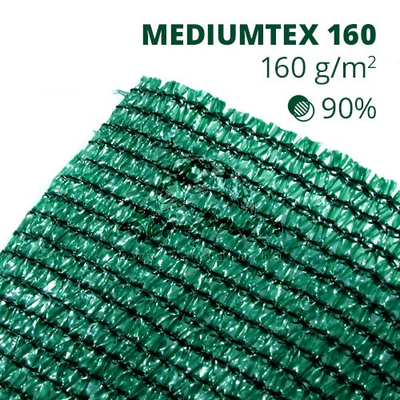 Mediumtex160 árnyékoló háló1,2x50m zöld 90% belátáskorlátozás 160gr/m2 UV stabil 3 év garancia