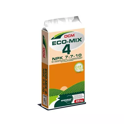 DCM ECO-mix 4 npk 7-7-10 25kg szerves növénytáp