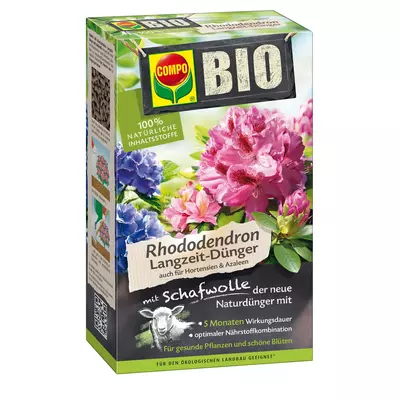 Compo biotrágya rhododendron hortenzia gyapjúval 750g