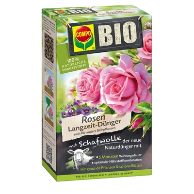 Compo biotrágya rózsákhoz gyapjúval 750g