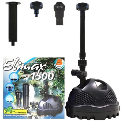 Ubbink Elimax 1500 tó és szökőkút szivattyú Qmax 1500l/h+3 db fuvoka