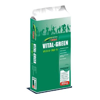DCM VITAL GREEN 14-4-8+3MgO+Fe szerves alapú gyeptáp 25Kg