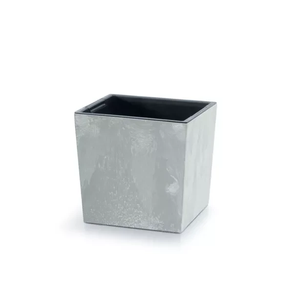 Urbi Square Low Beton Effect-Beton Virágcserép 30cm