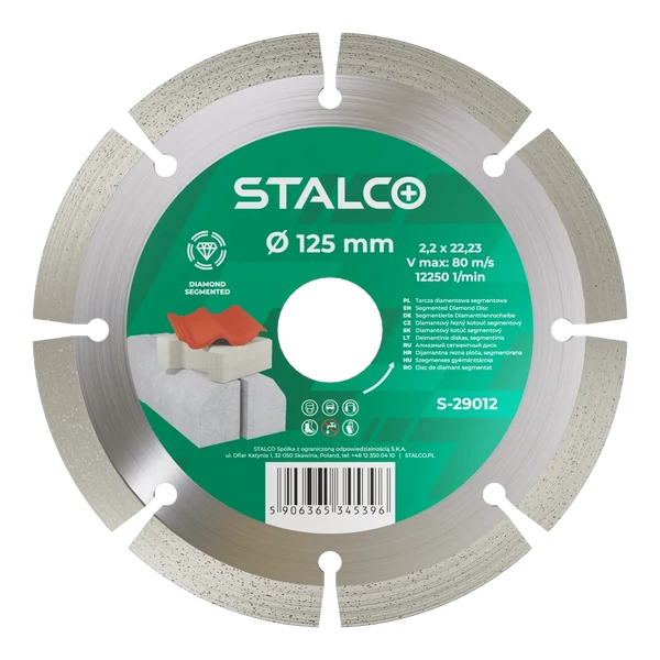 Szegmenses gyémánttárcsa O230 x 2,4 x 22,23 mm STALCO 