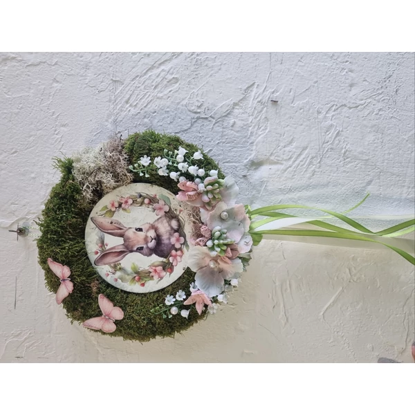 Nyuszis ajtódísz 20cm