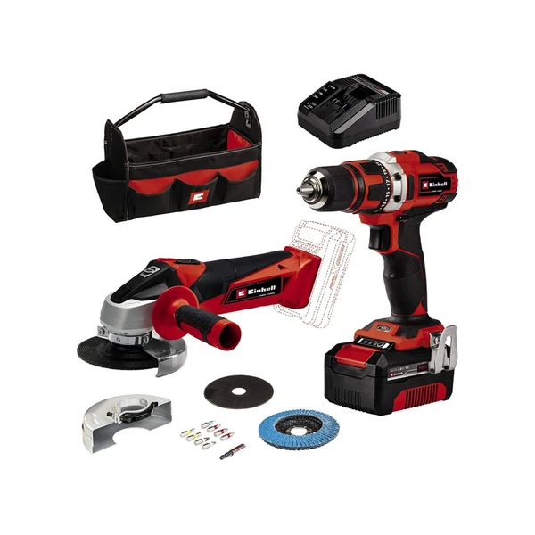 EINHELL TE-TK 18/2 LI KIT akkus szerszámgép szett 18V, 4AH akkuval és töltővel